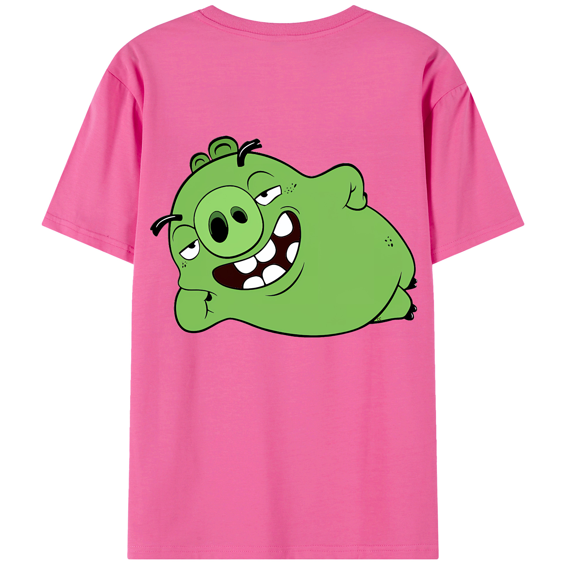 （画像用） Angry Birds アングリーバード レディース半袖Tシャツ(バックプリント)